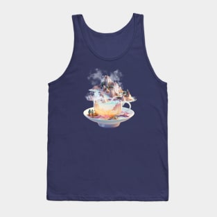 Dreamlike surreal fantasy of a cup of tea Tank Top